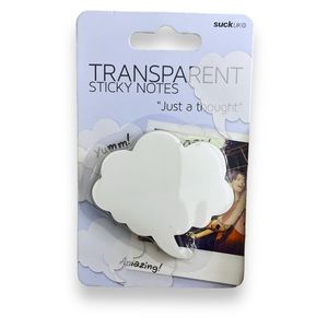 NWT Transparent sticky notes in the shape of a cloud bubble emoji 🗯️💭